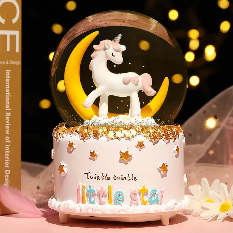 Neue Kristallkugel Spieluhr Mä – Snow Globe Musical Bewertung und Preis