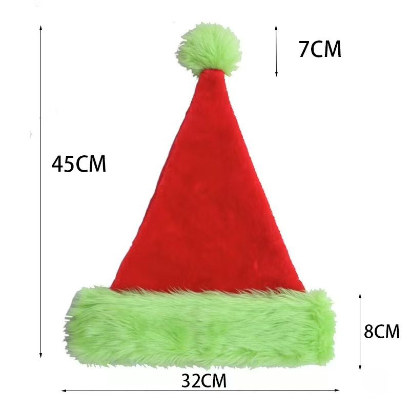1 Stück/10 Stück Weihnachtsman – Santa Hat Plush Bewertung und Preis